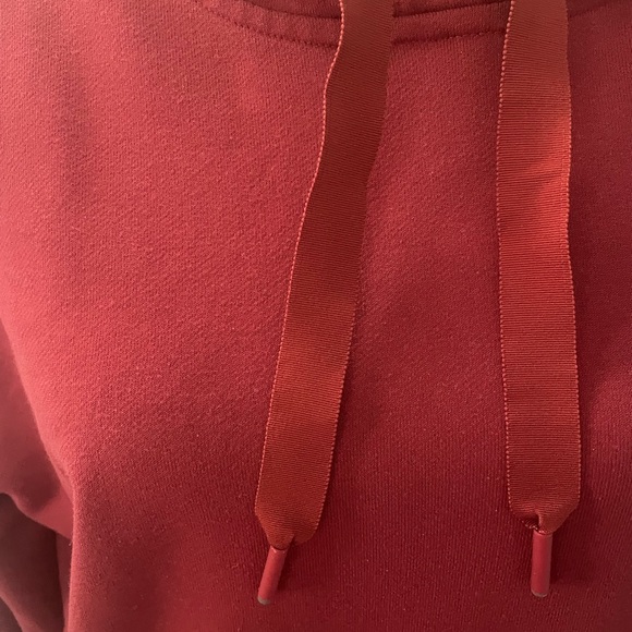 Athletica Hoodie Dress burgundy/ drawstring Size M/T - Picture 7 of 12